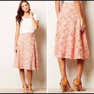 Elegant Pink Rose Skirt